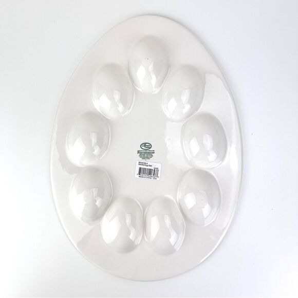 Portmeirion Botanic Garden Sweet Pea Deviled Egg Plate Flawless - Picture 4 of 7